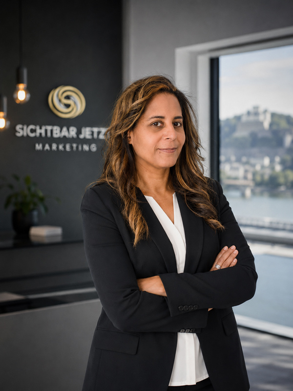 Nicola Geulig von Sichtbar Jetzt Marketing im Büro in Koblenz