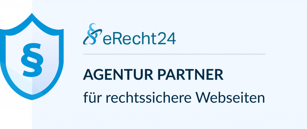 eRecht24 Agentur Partner Siegel für rechtssichere Webseiten